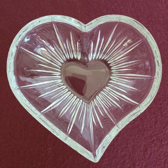 Mikasa Icicles Heart Dish Glass Lead Crystal Item SN047/512 Germany IOB - Picture 8 of 13